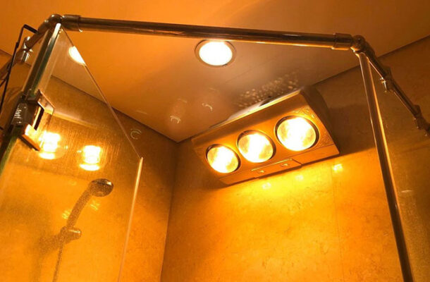 Chọn đèn sưởi nhà tắm có công suất phù hợp