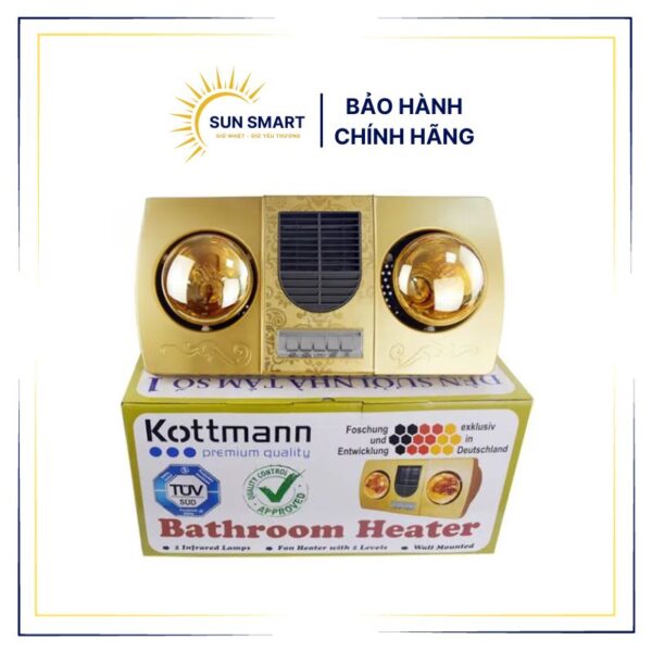 Đèn sưởi Kottmann K2B-HW-G tích hợp thổi gió nóng
